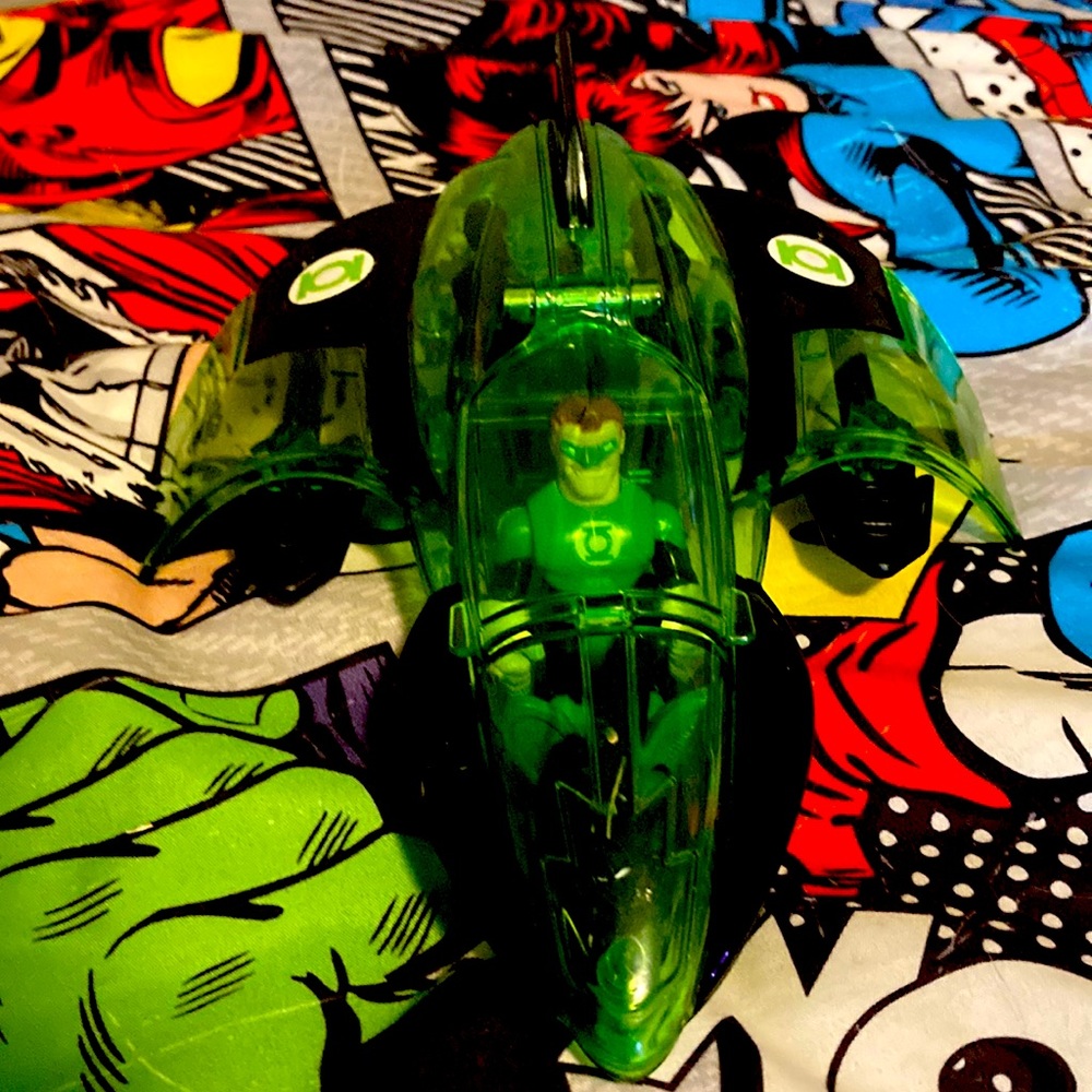 green lantern playskool with ship